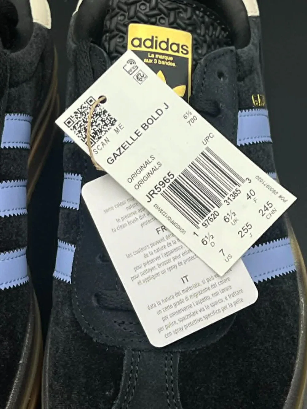 Adidas Gazelle Bold Junior Size 7